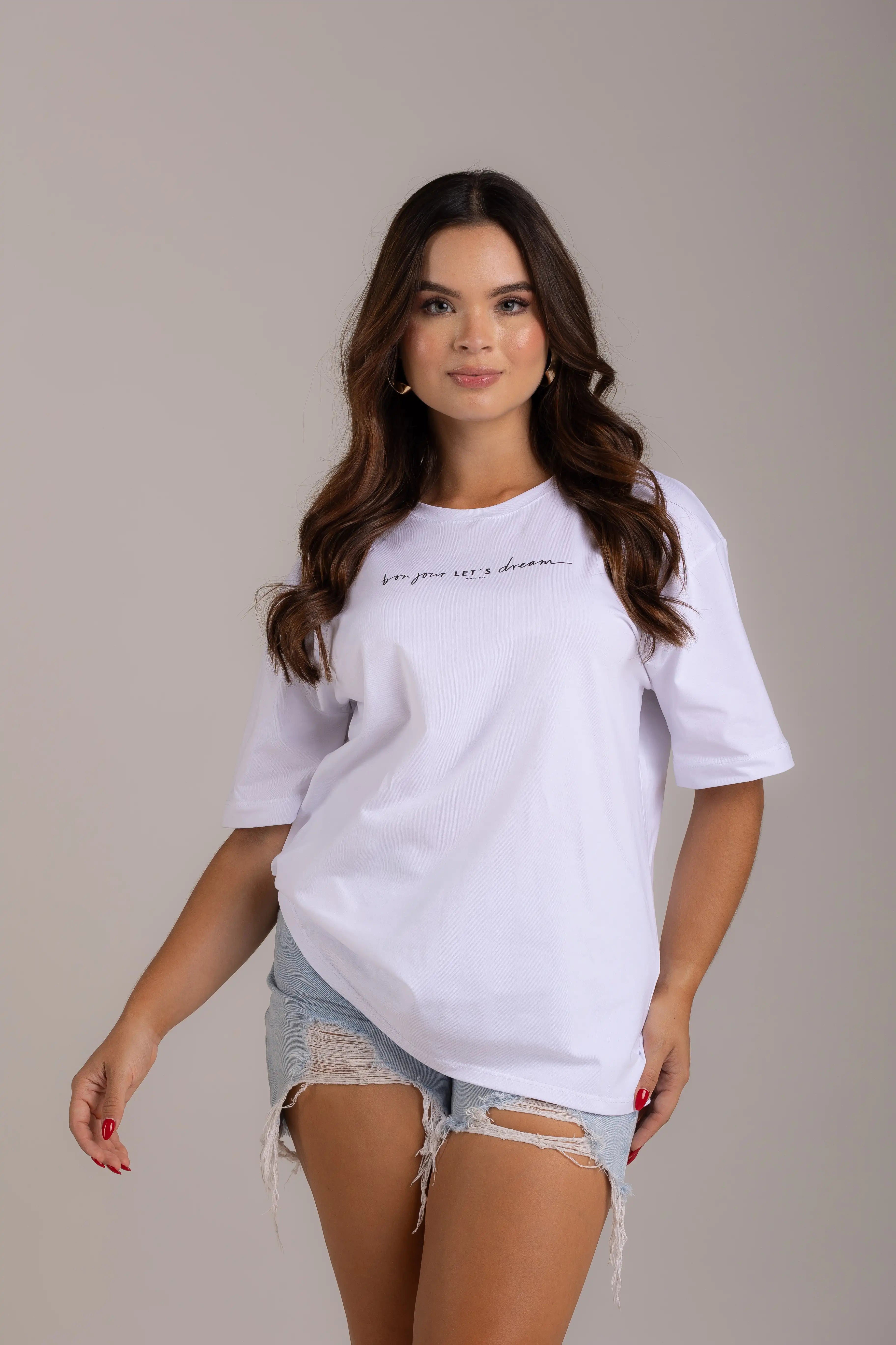 OVERSIZED BON JOUR LET´S DREAM