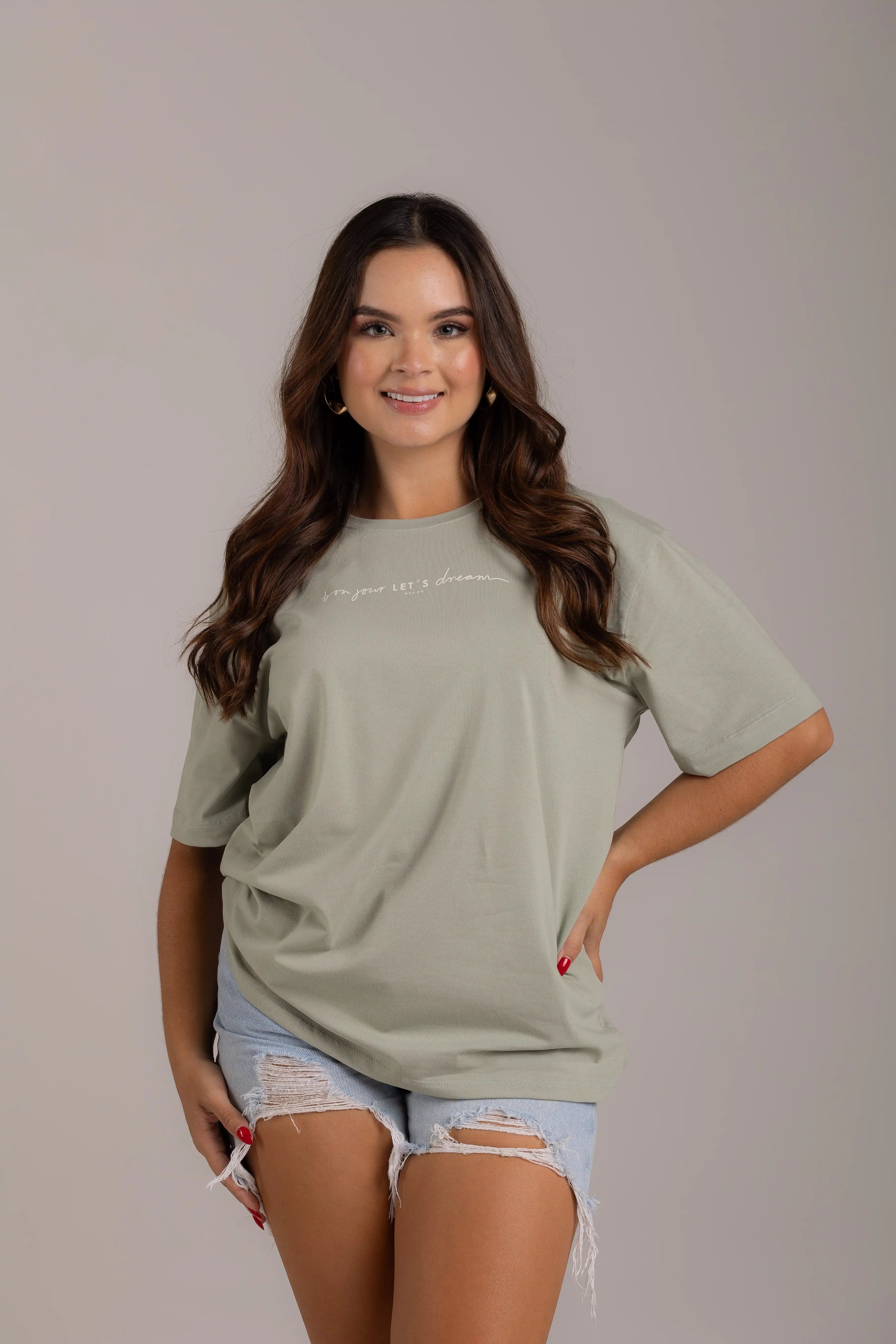 OVERSIZED BON JOUR LET´S DREAM