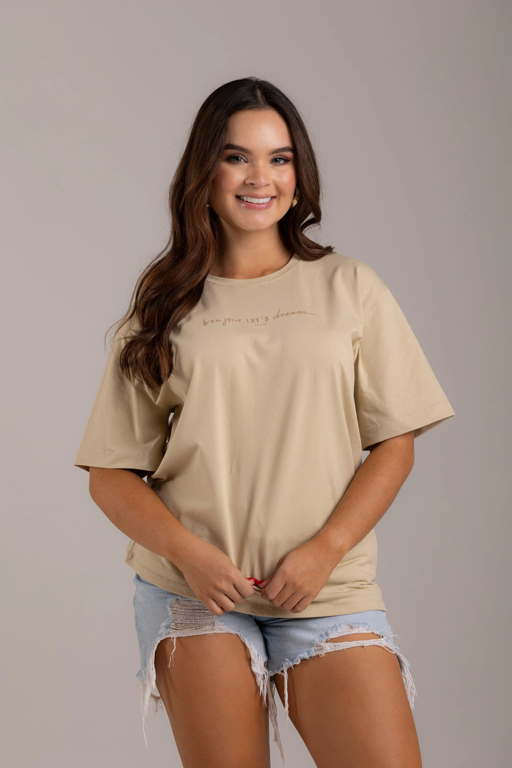 OVERSIZED BON JOUR LET´S DREAM