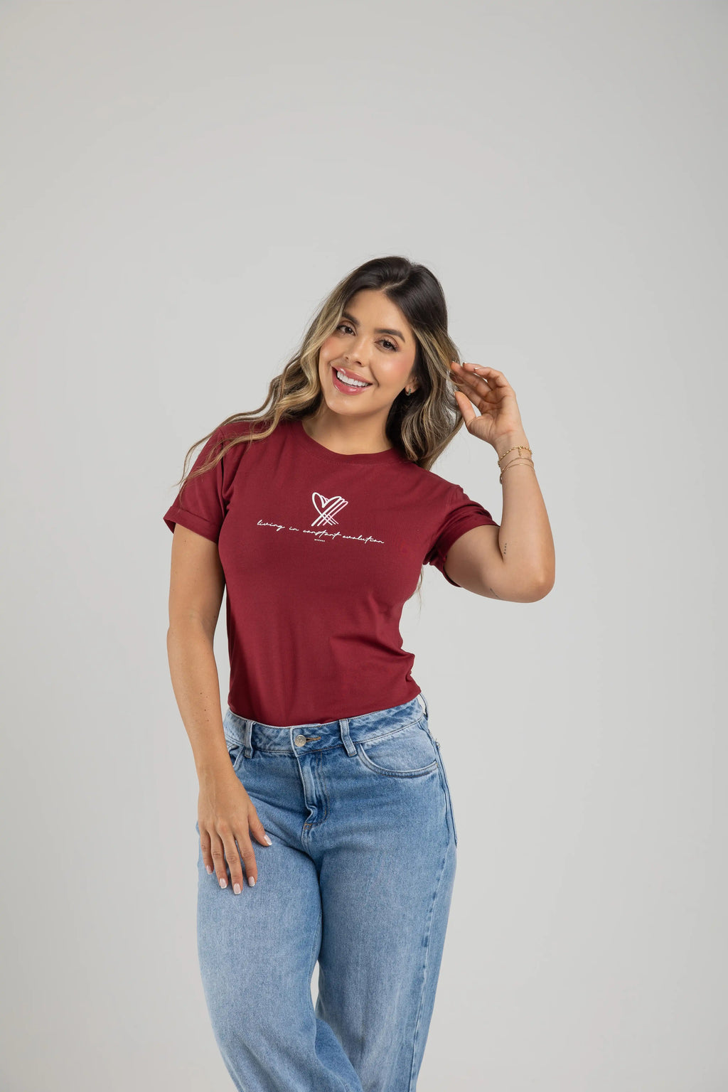 CAMISETA TRIPLE CORAZÓN