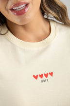 CAMISETA HOPE CORAZONES