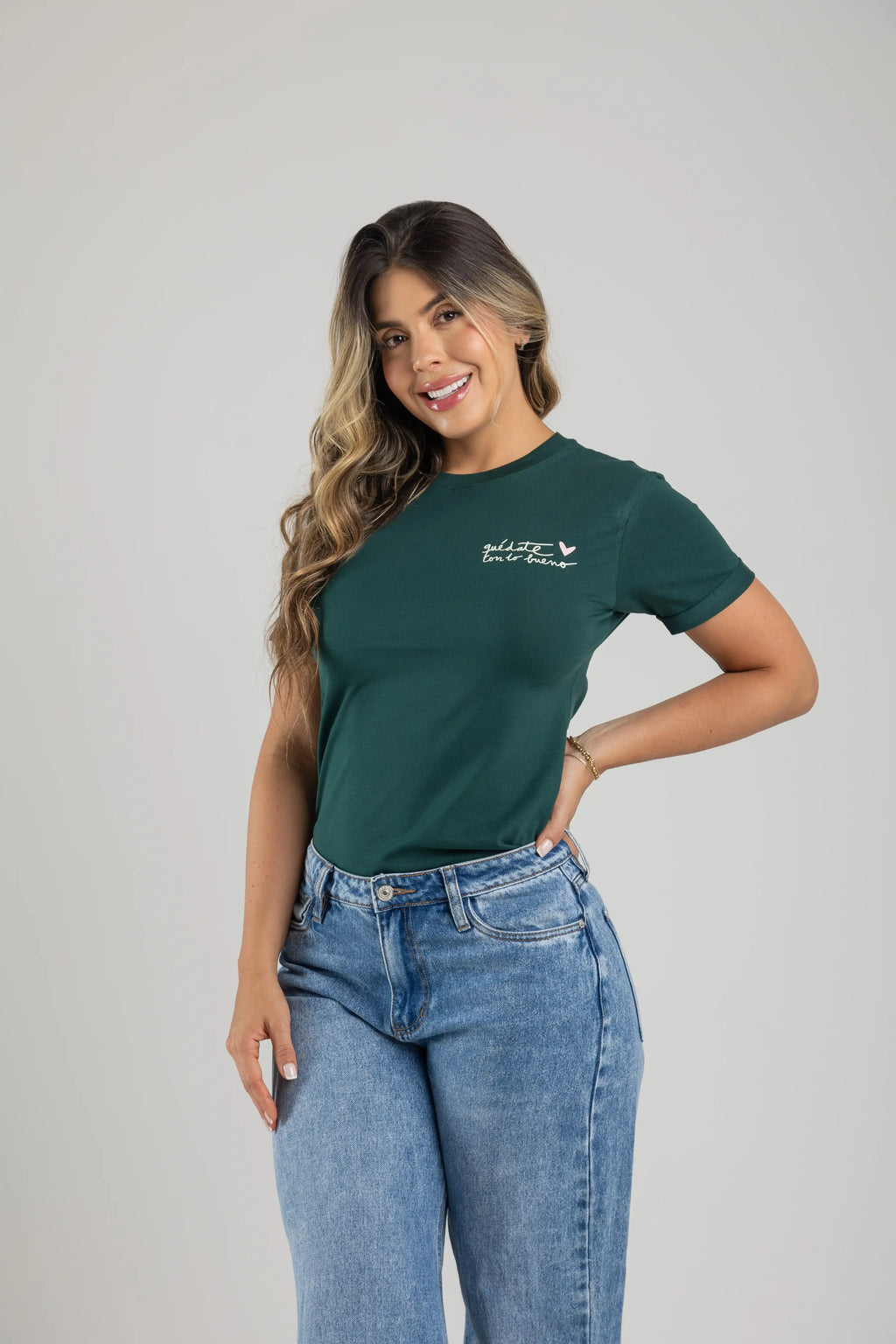 CAMISETA QUÉDATE CON LO BUENO