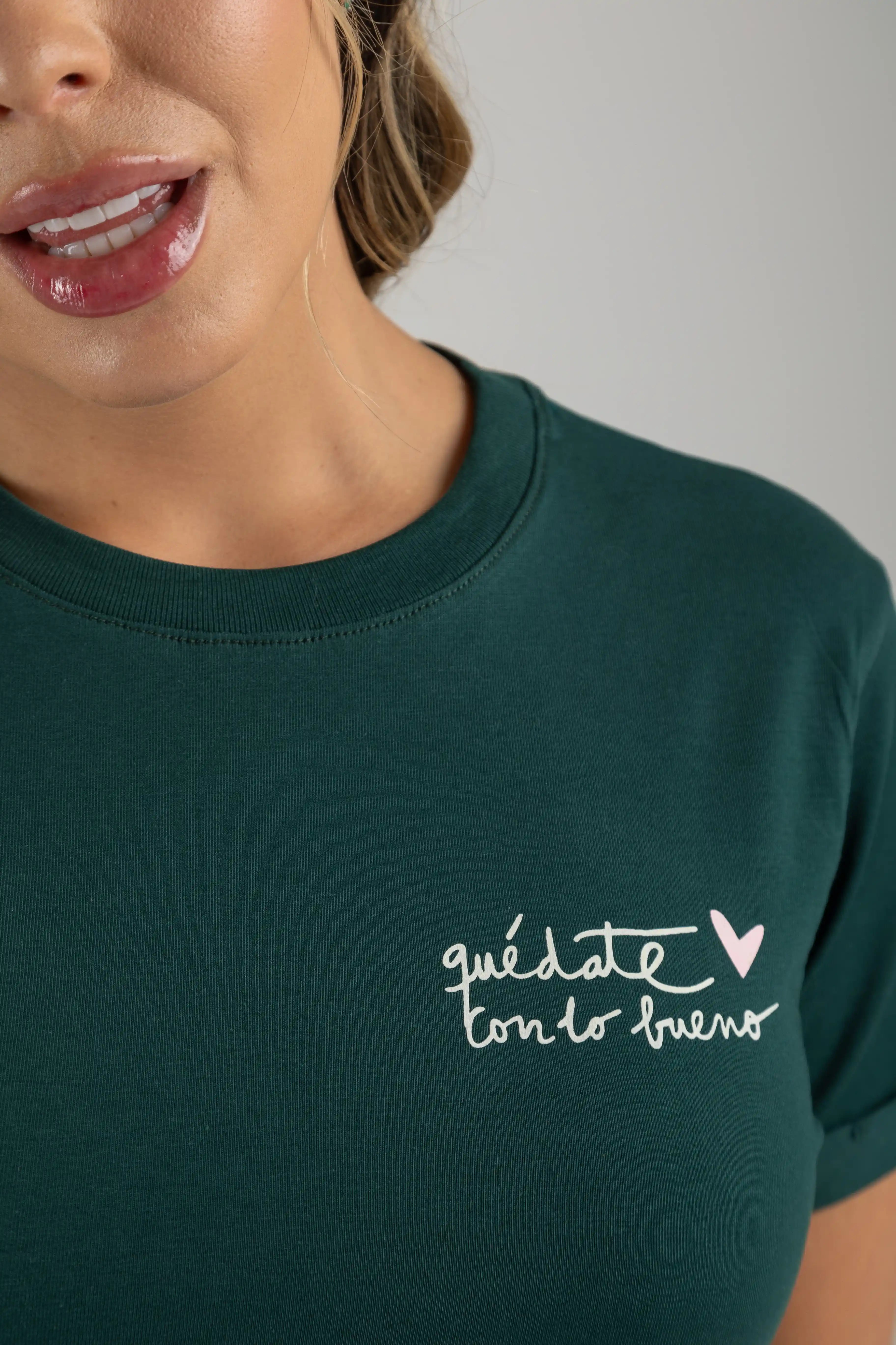 CAMISETA QUÉDATE CON LO BUENO