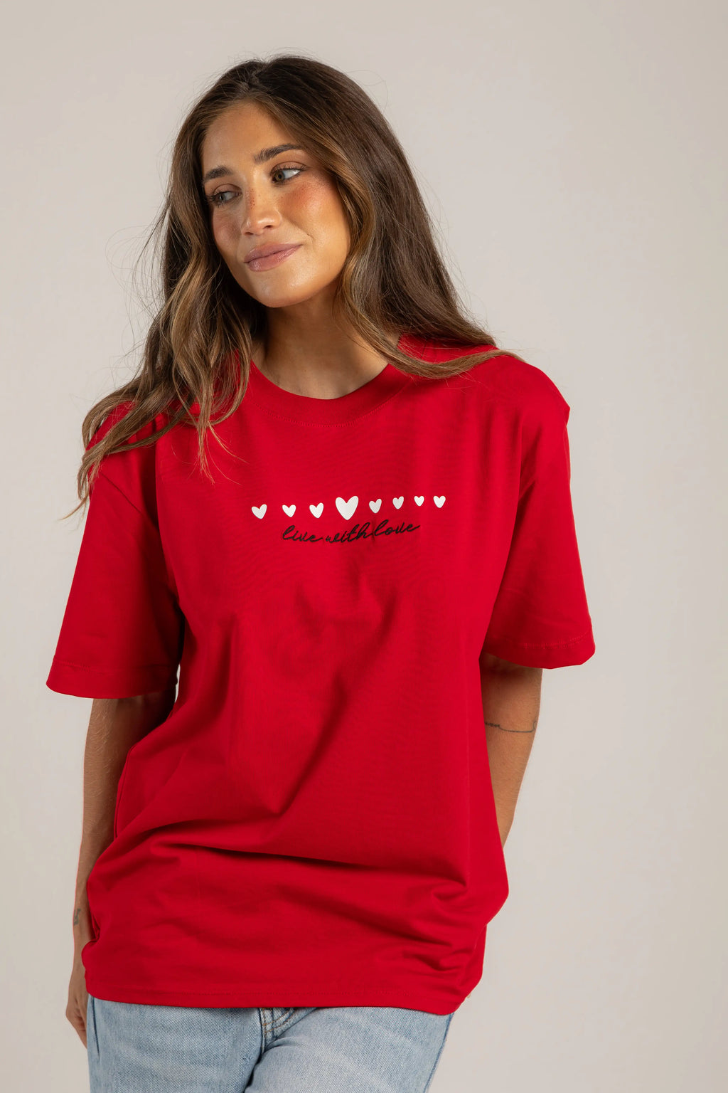 OVERSIZED BORDADA LIVE WITH LOVE