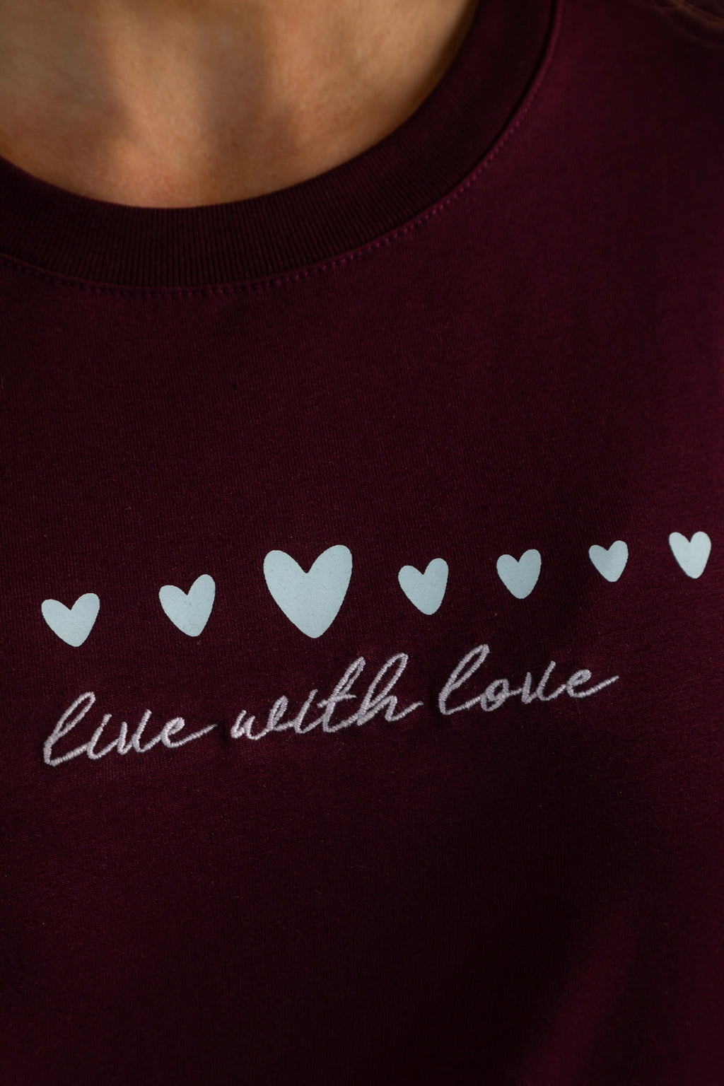 OVERSIZED BORDADA LIVE WITH LOVE