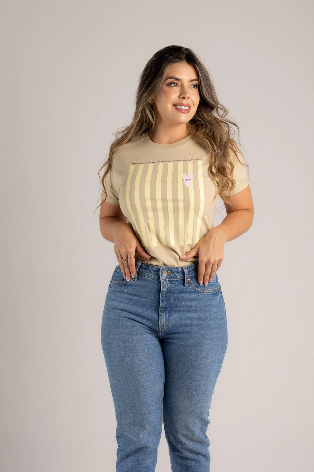 CAMISETA RAYAS LOVE