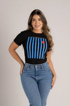 CAMISETA RAYAS LOVE