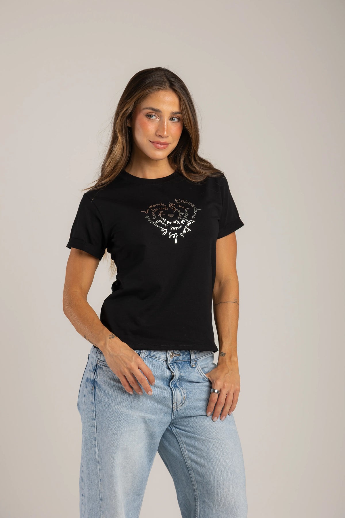 CAMISETA CORAZÓN REMOLINO