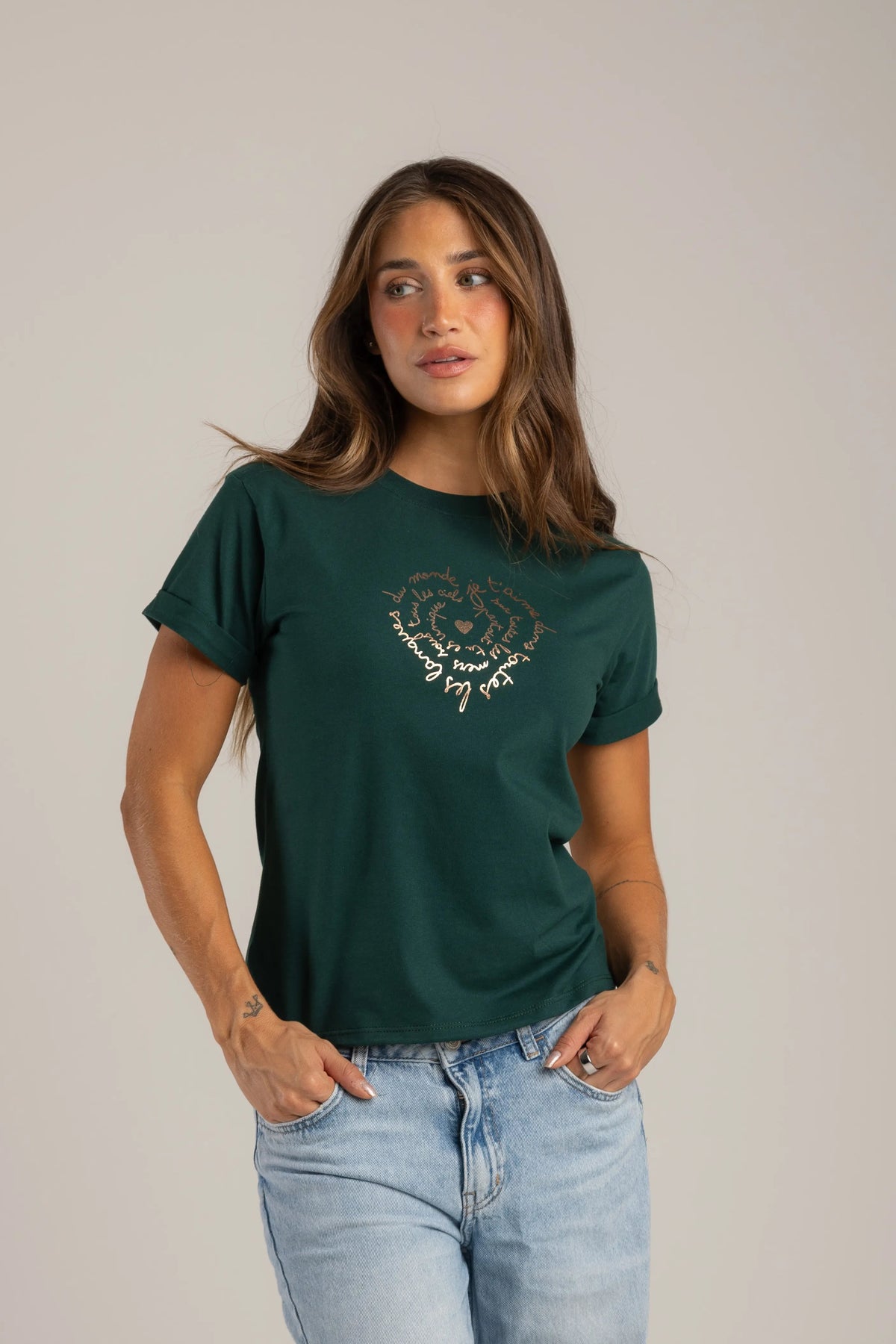 CAMISETA CORAZÓN REMOLINO