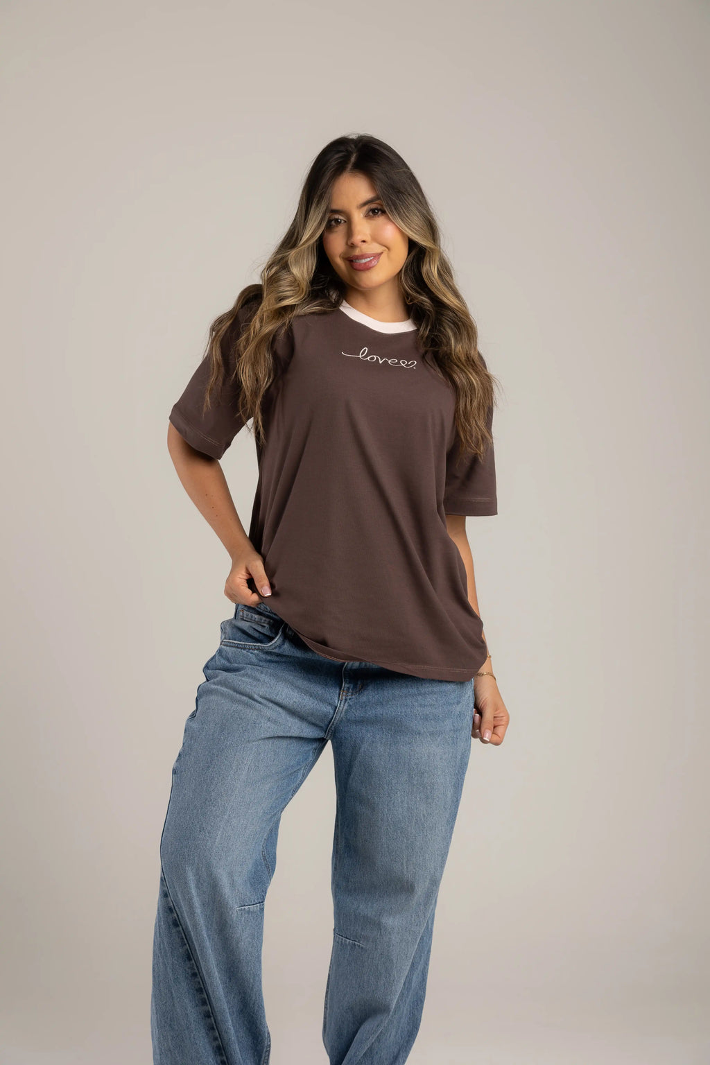 OVERSIZED LOVE BORDADA