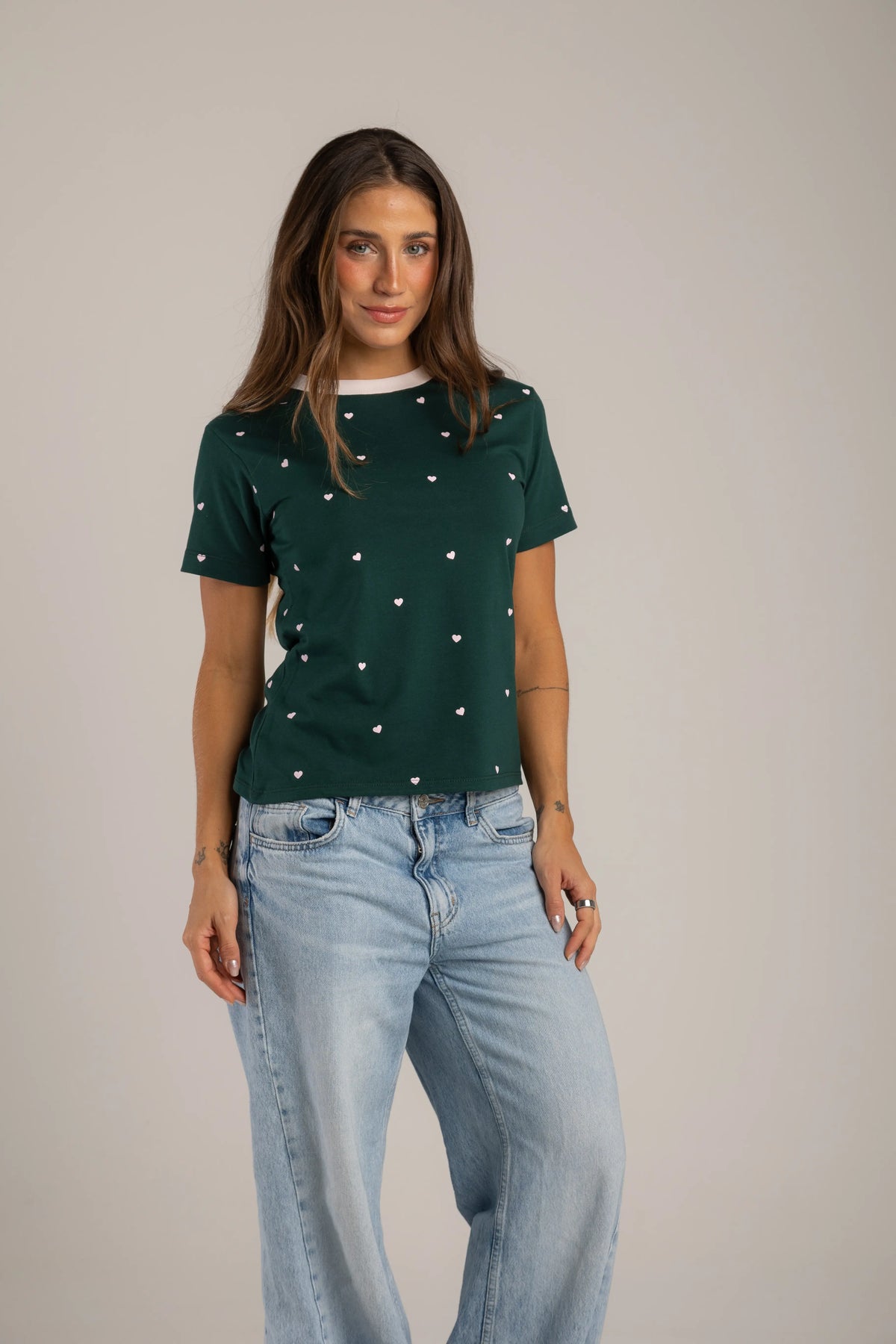 CAMISETA FONDEO CORAZONES