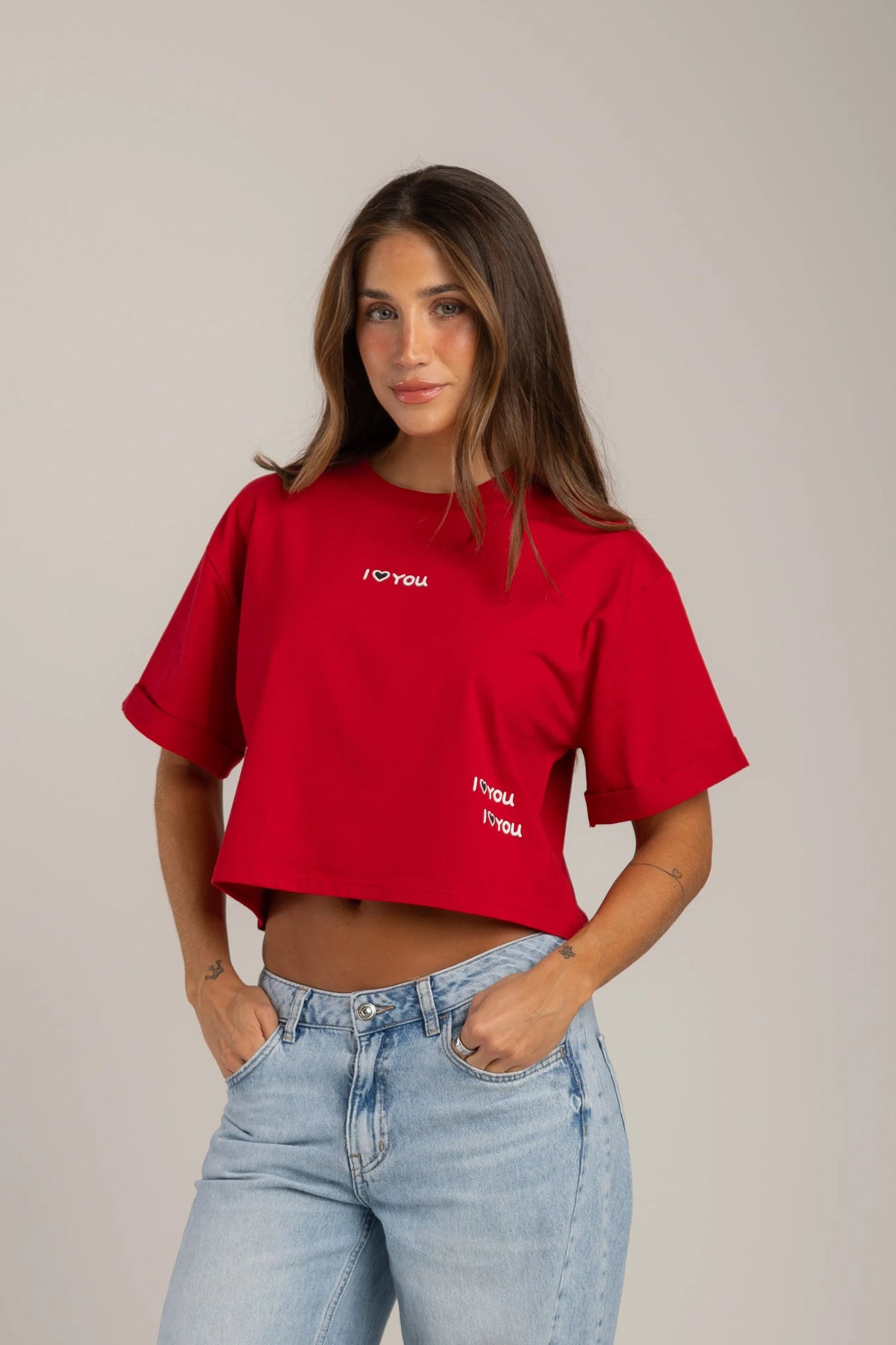 OVERSIZED CORTA I LOVE YOU