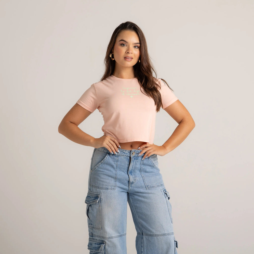 BABY TEE HAGAMOS LO QUE DIGA EL CORAZÓN