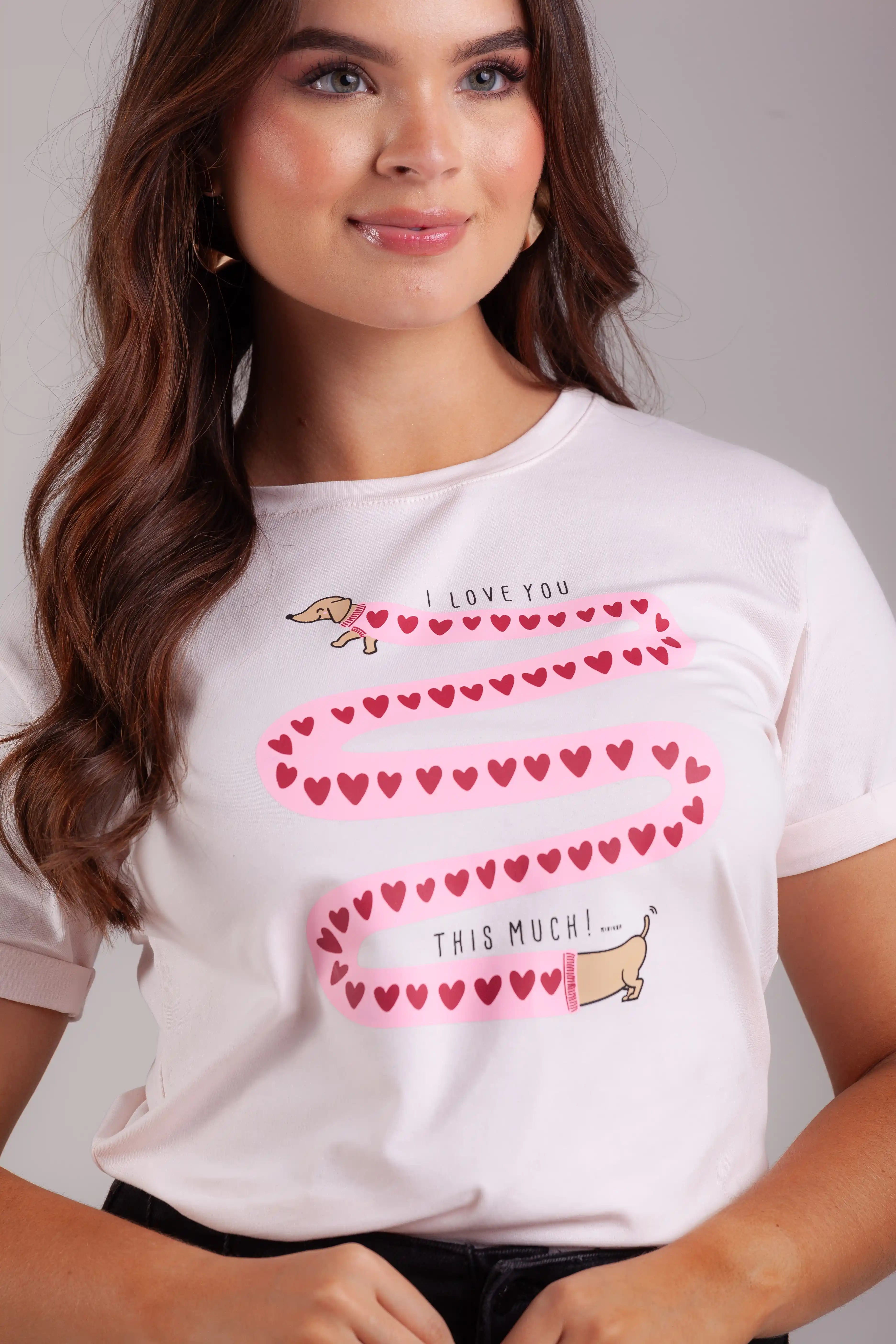CAMISETA I LOVE YOU